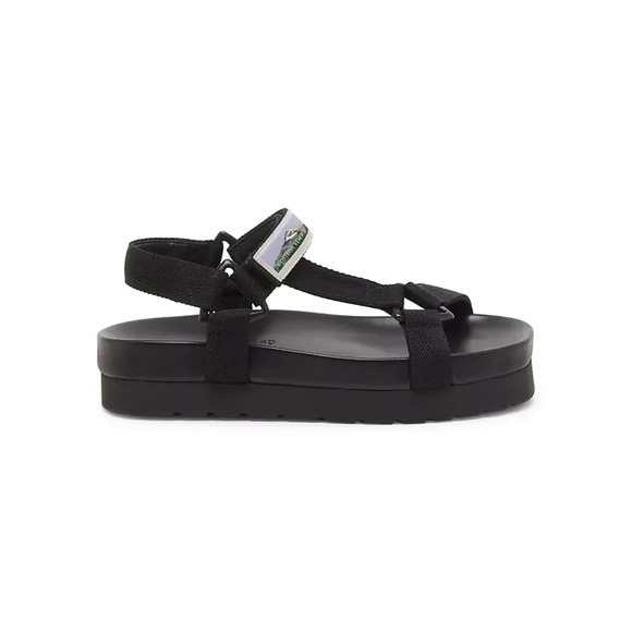 Bottega Veneta Trip 50mm Nylon Black Open Toe Platform Sandals Size 7 - Picture 1 of 6